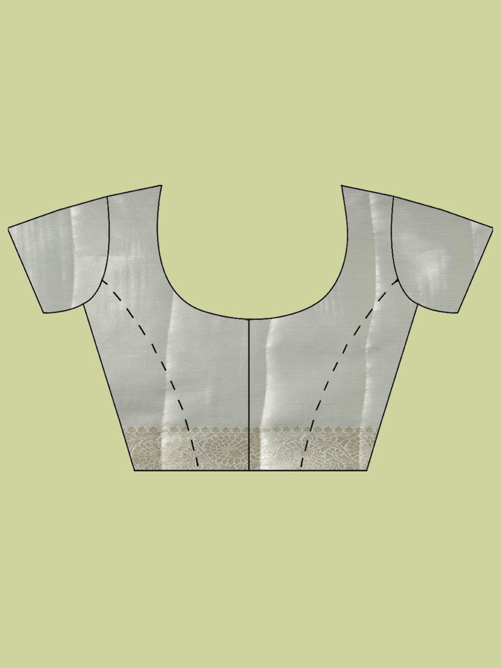 Grey Woven Design Art Silk Saree