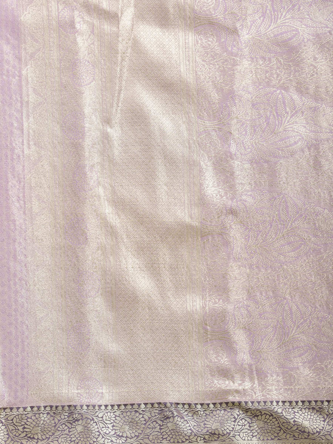 Lavender Woven Design Art Silk Saree