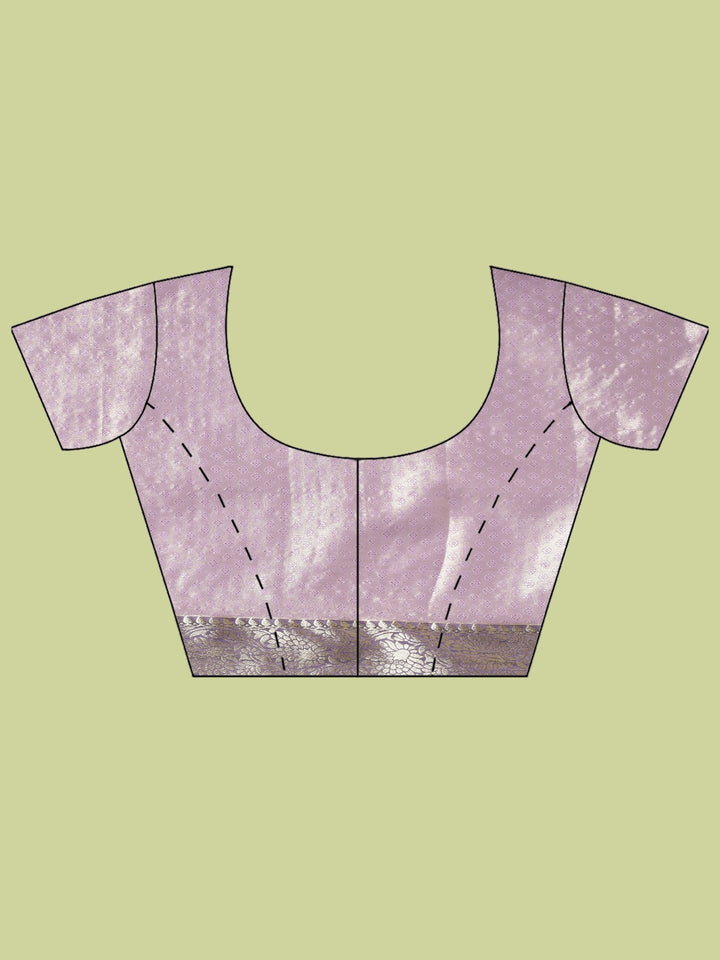 Lavender Woven Design Art Silk Saree