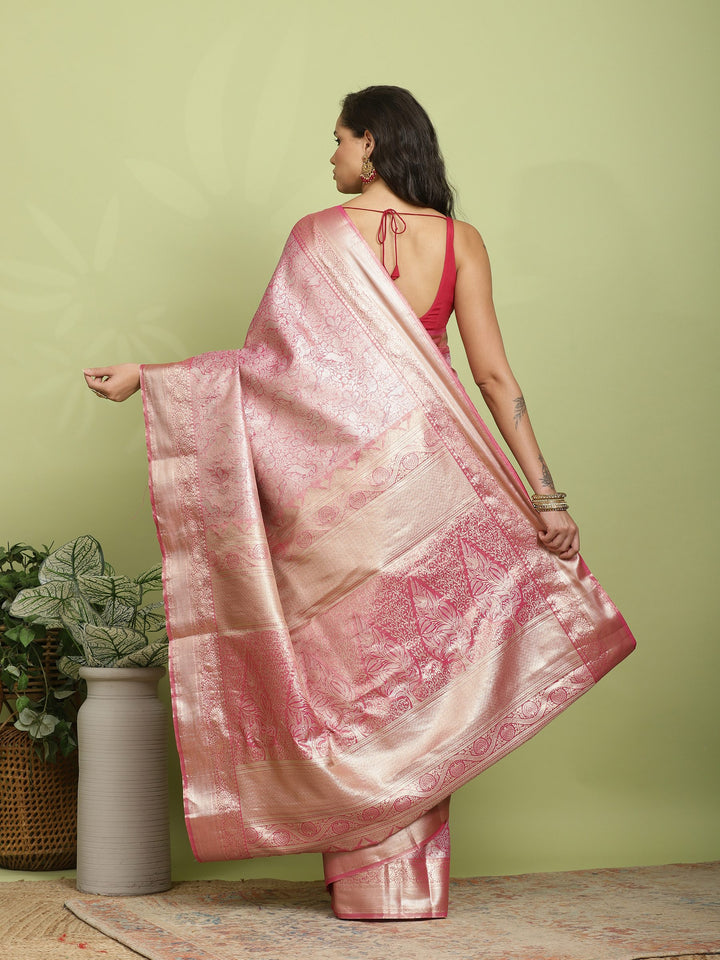 Rani Woven Design Art Silk Saree
