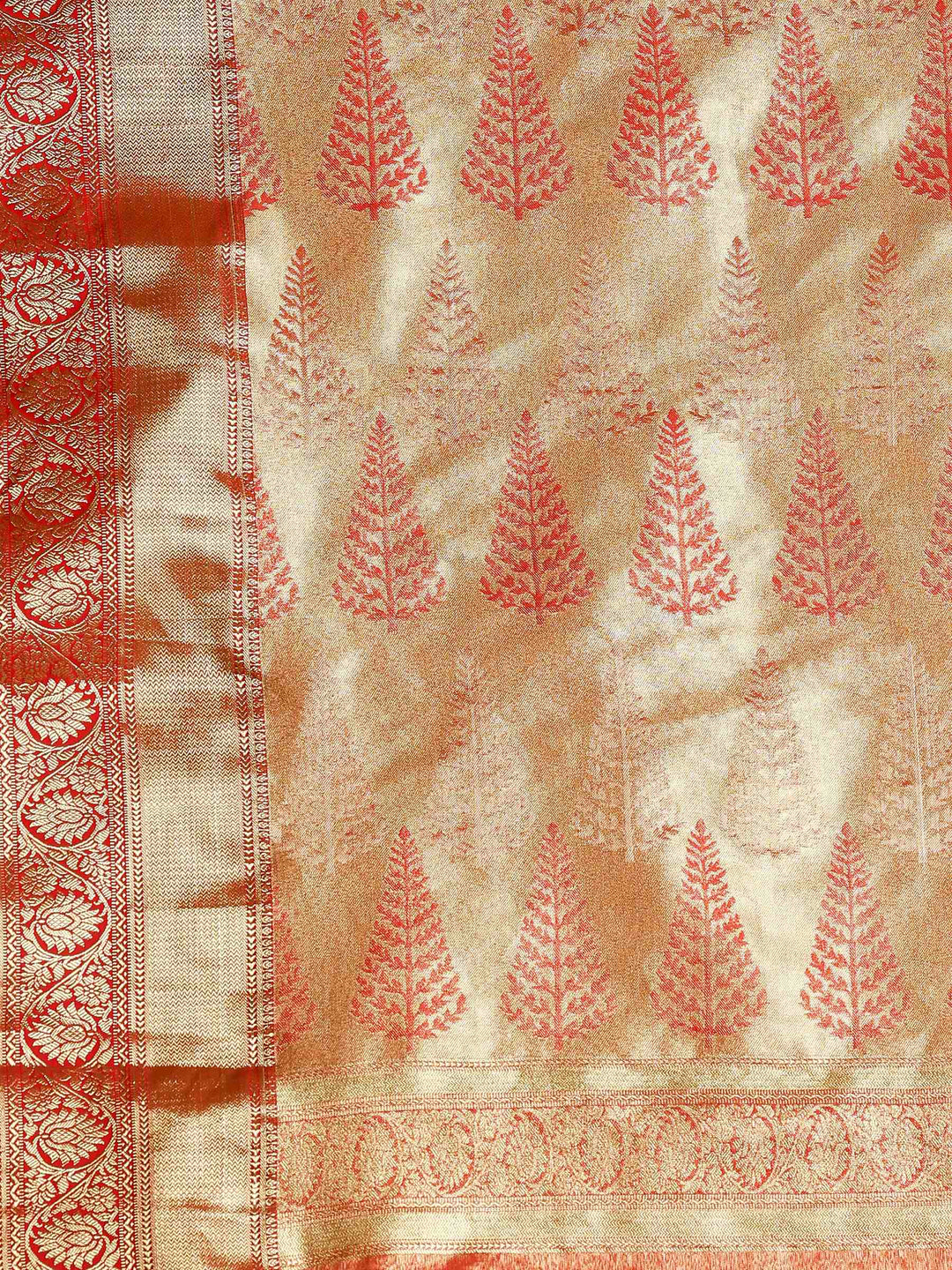 Pink Kalamkari Woven Design Art Silk Saree