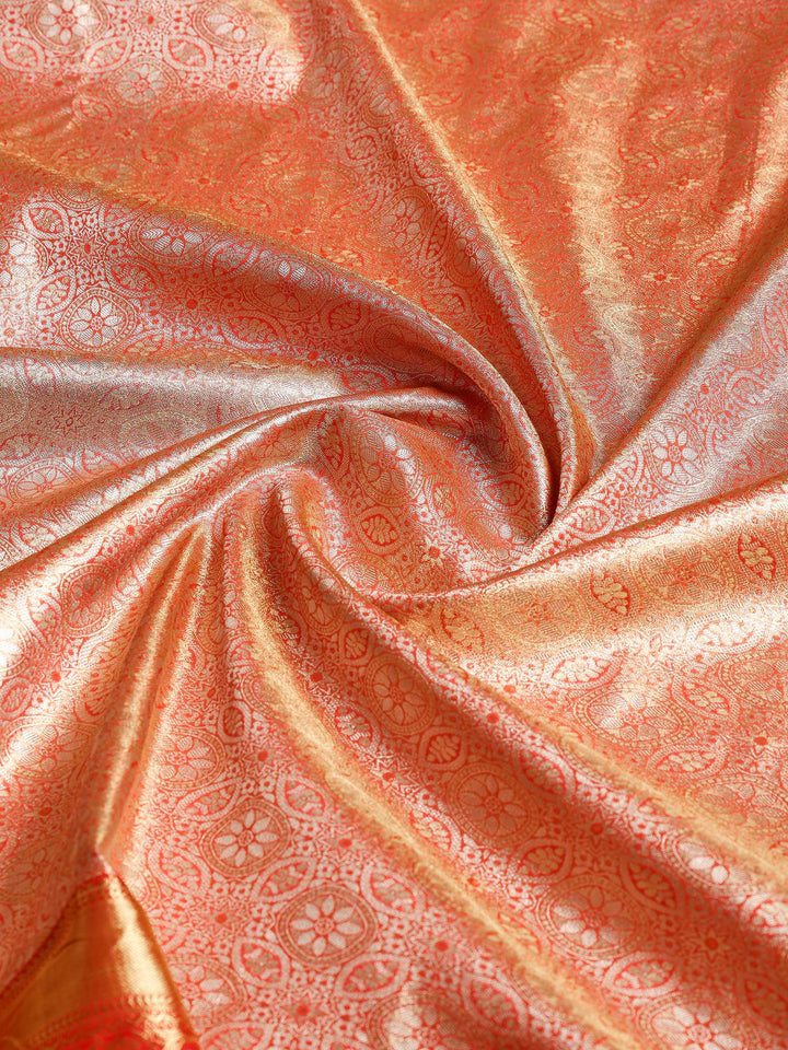 Pink Kalamkari Woven Design Art Silk Saree