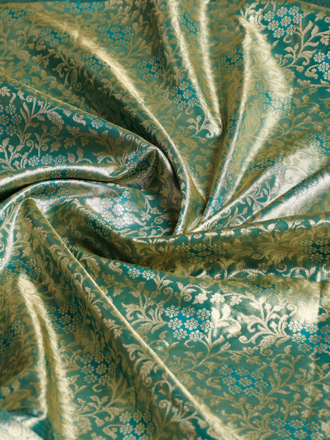 Green Kalamkari Woven Design Art Silk Saree