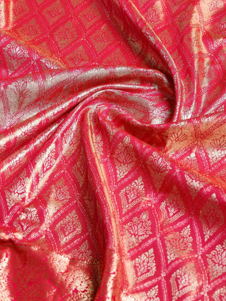 Rani Kalamkari Woven Design Art Silk Saree