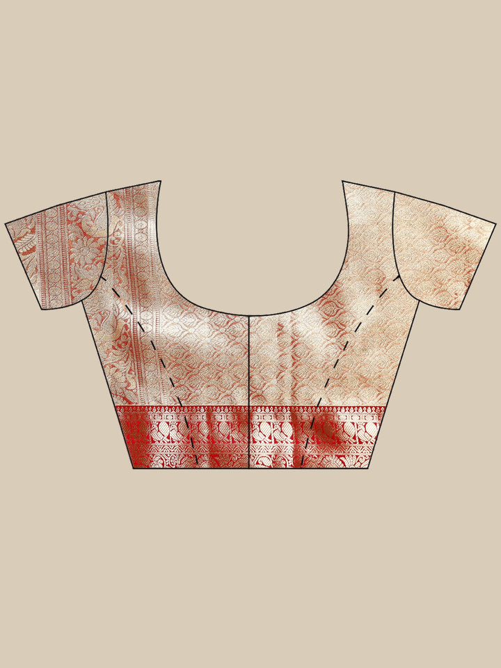 Dusty Pink Kalamkari Woven Design Art Silk Saree