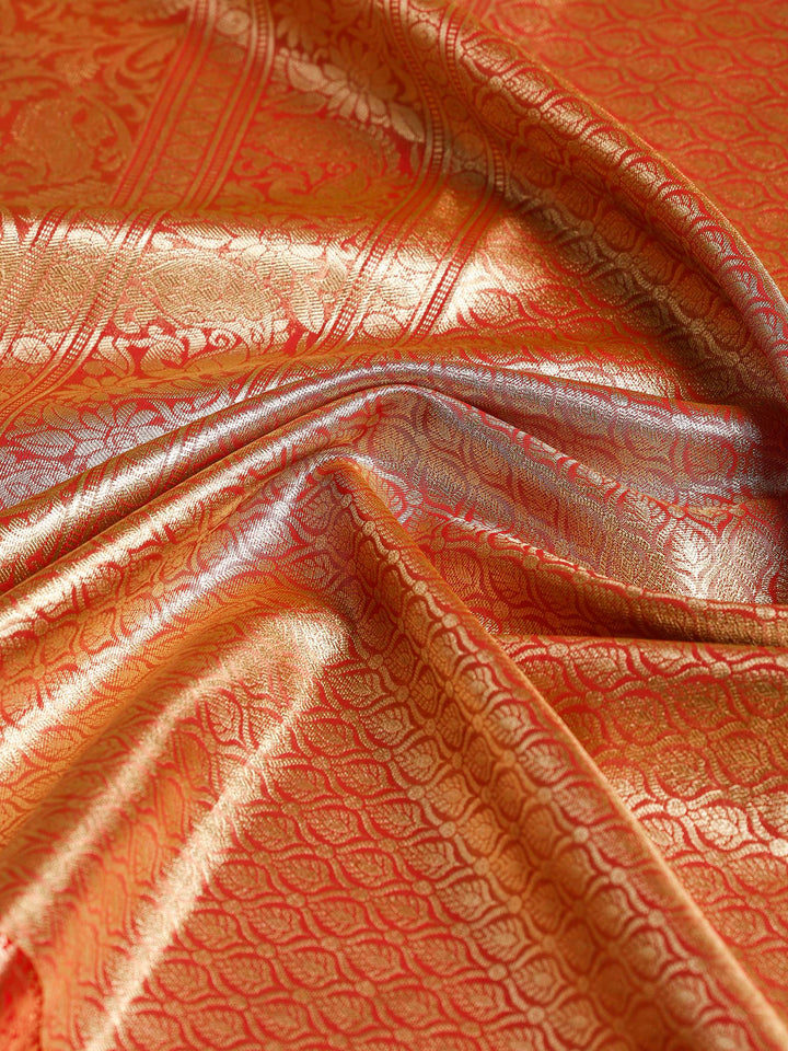 Dusty Pink Kalamkari Woven Design Art Silk Saree
