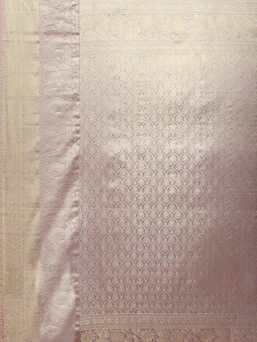 Lavender Kalamkari Woven Design Art Silk Saree