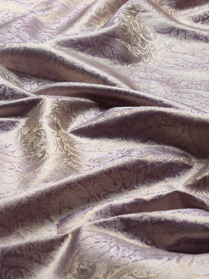 Lavender Kalamkari Woven Design Art Silk Saree