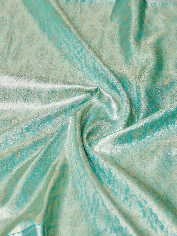 Green Kalamkari Woven Design Art Silk Saree
