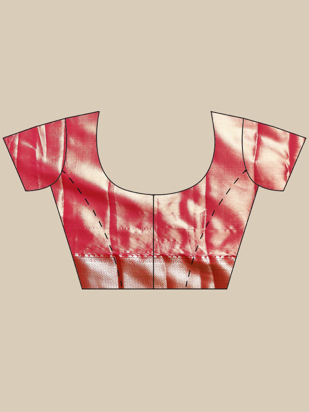 Pink Kalamkari Woven Design Art Silk Saree