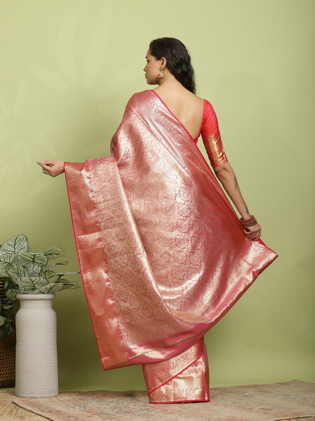 Rani Woven Design Art Silk Saree