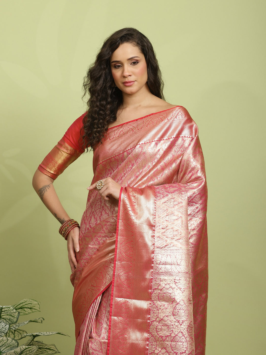 Rani Woven Design Art Silk Saree