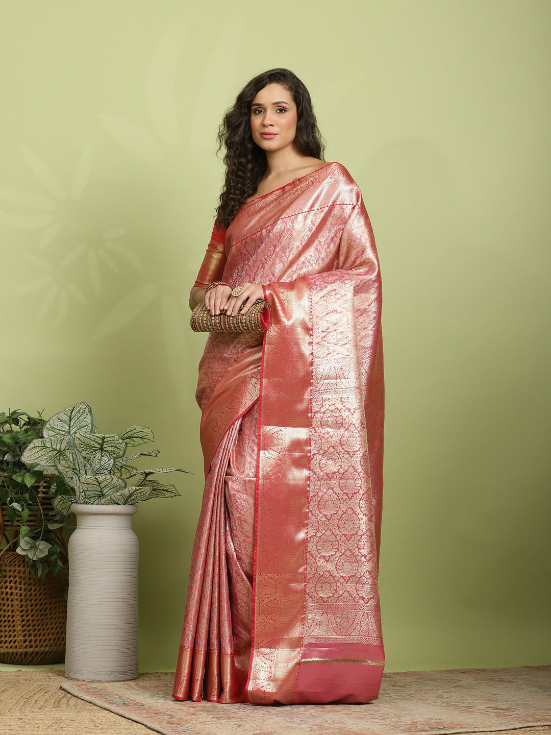 Rani Woven Design Art Silk Saree