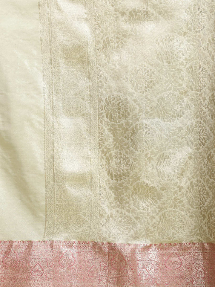Silver Woven Design Art Silk Saree