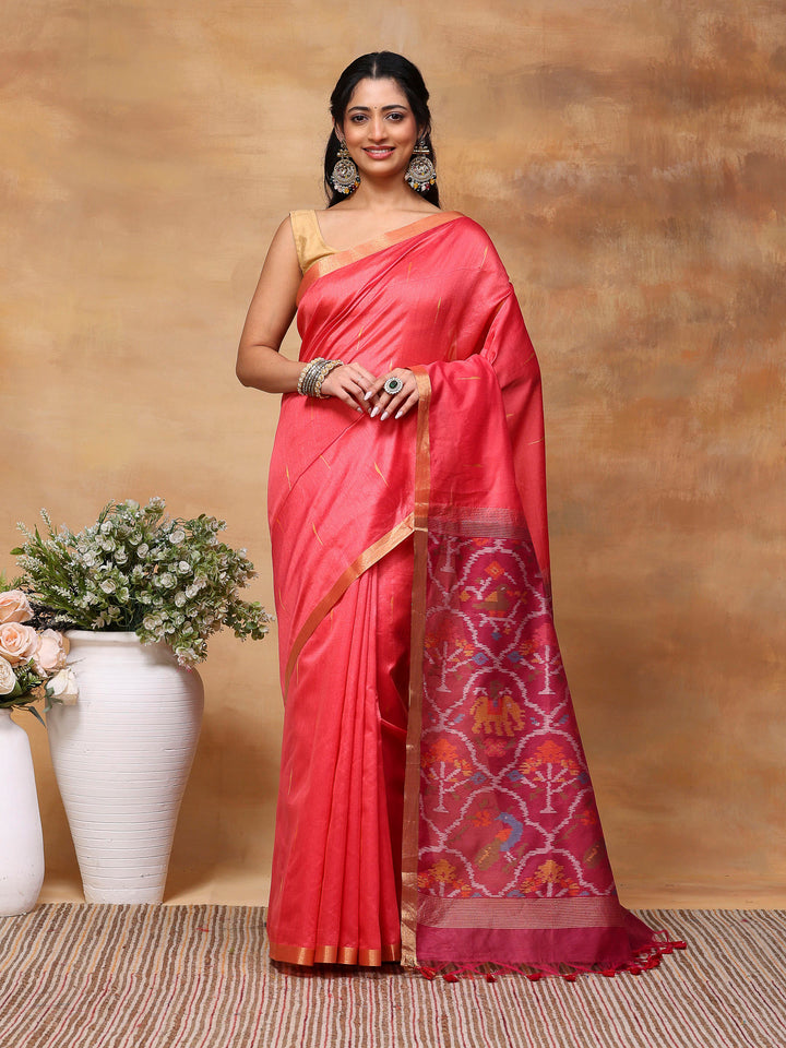 Woven Design Tussar Silk Saree