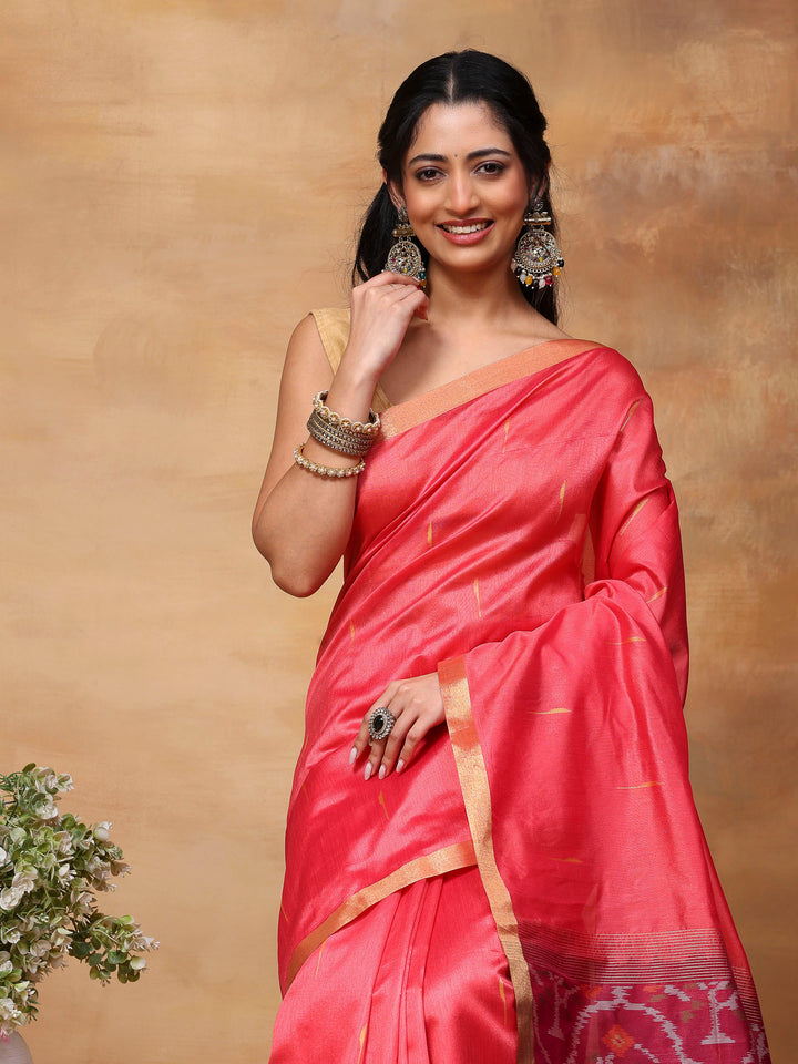 Woven Design Tussar Silk Saree