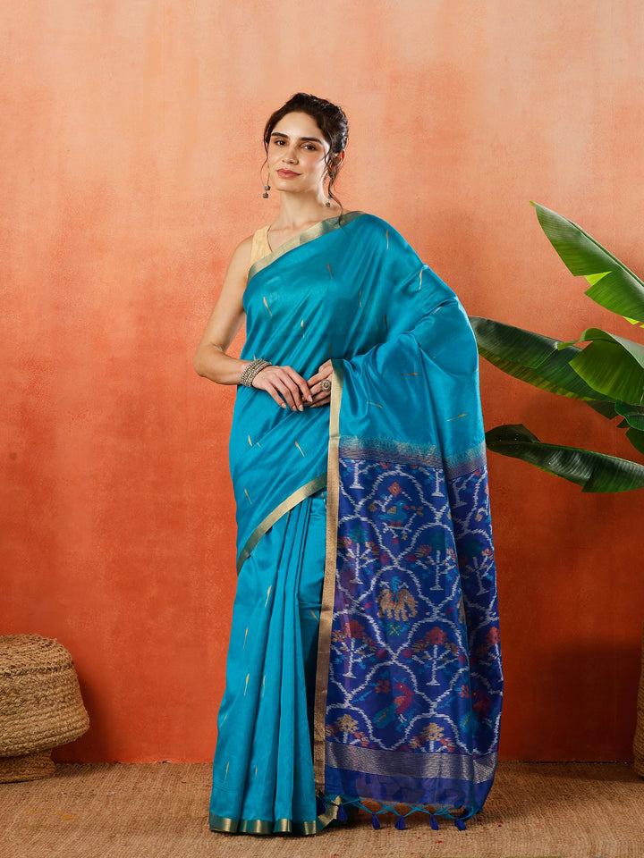 Woven Design Tussar Silk Saree