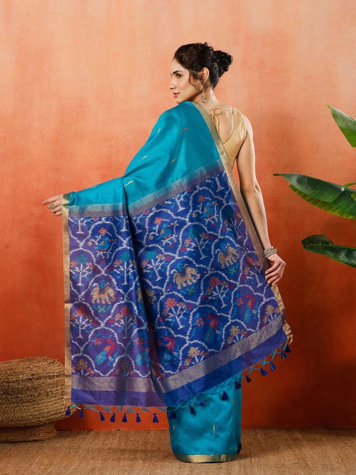 Woven Design Tussar Silk Saree