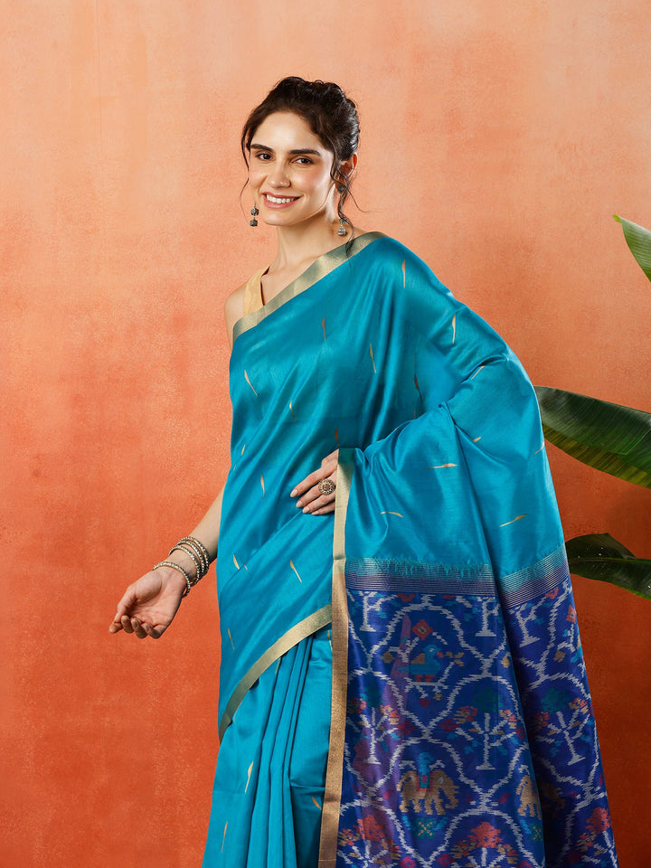 Woven Design Tussar Silk Saree