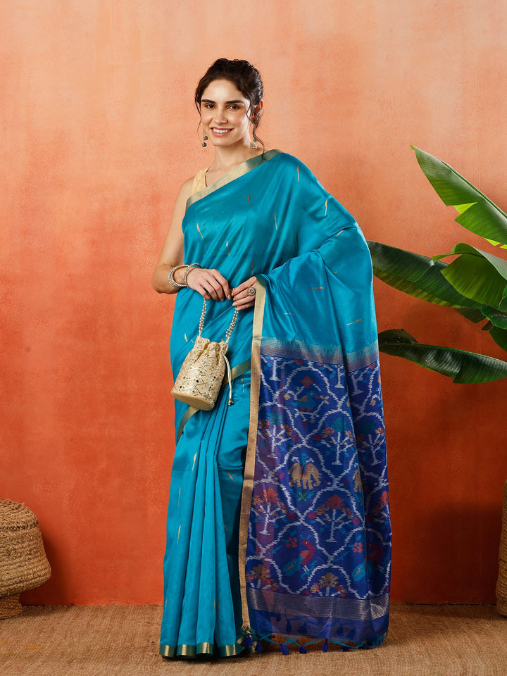 Woven Design Tussar Silk Saree