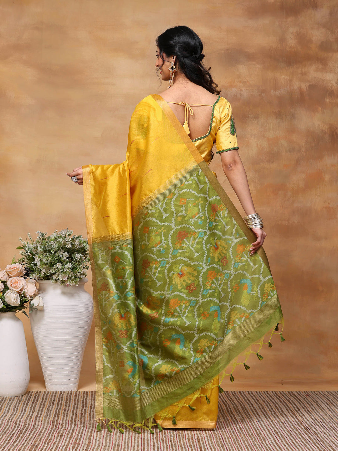 Woven Design Tussar Silk Saree