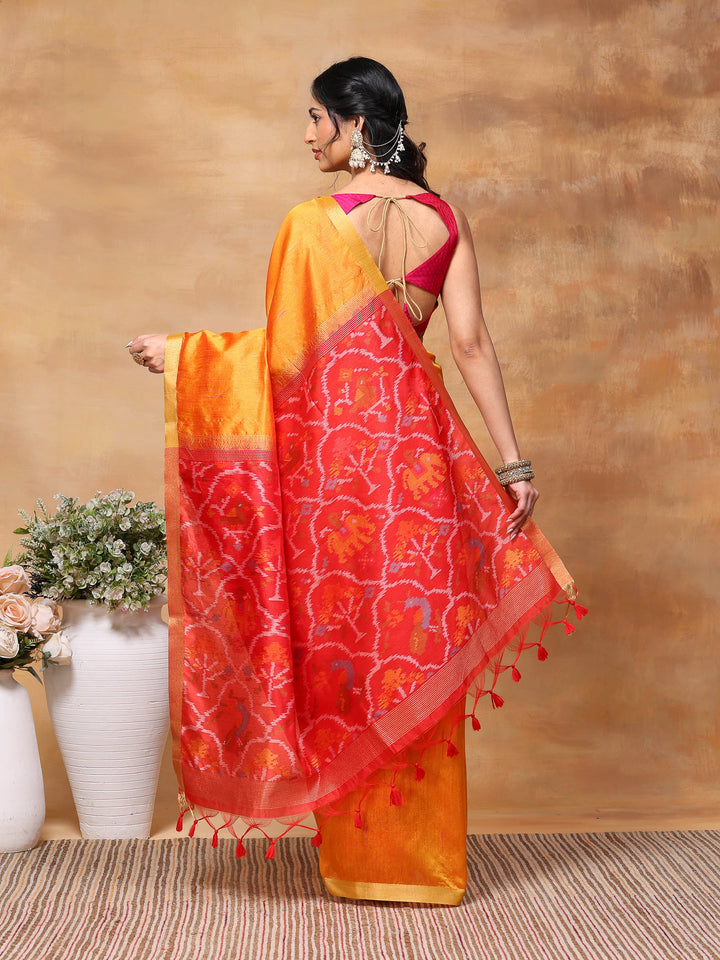 Woven Design Tussar Silk Saree
