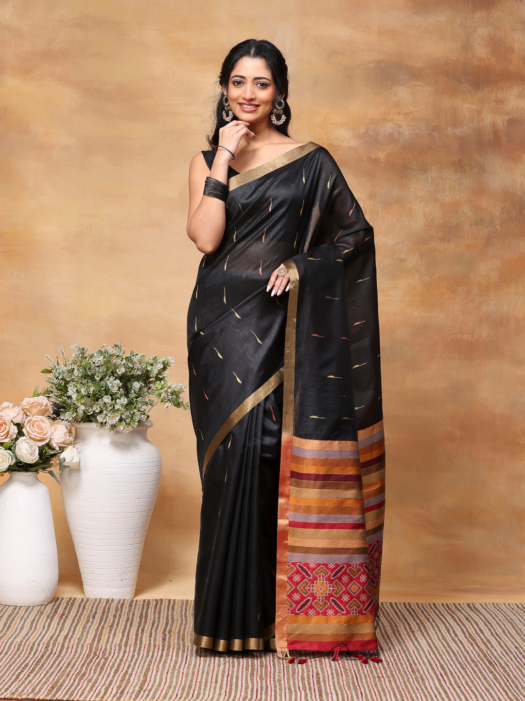 Woven Design Tussar Silk Saree
