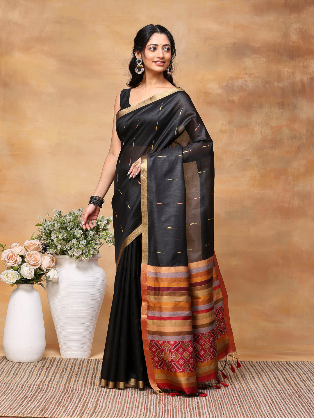 Woven Design Tussar Silk Saree