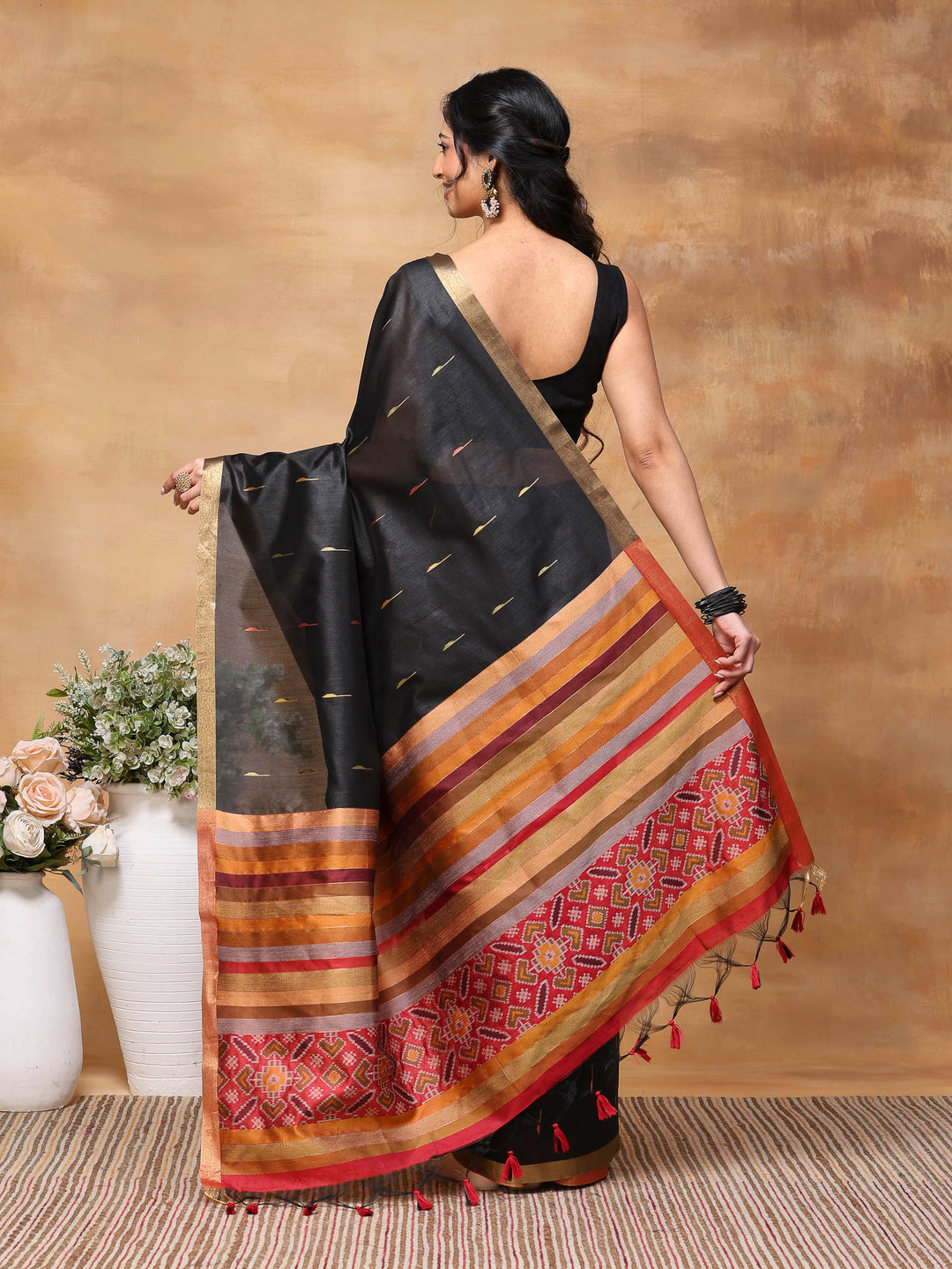 Woven Design Tussar Silk Saree