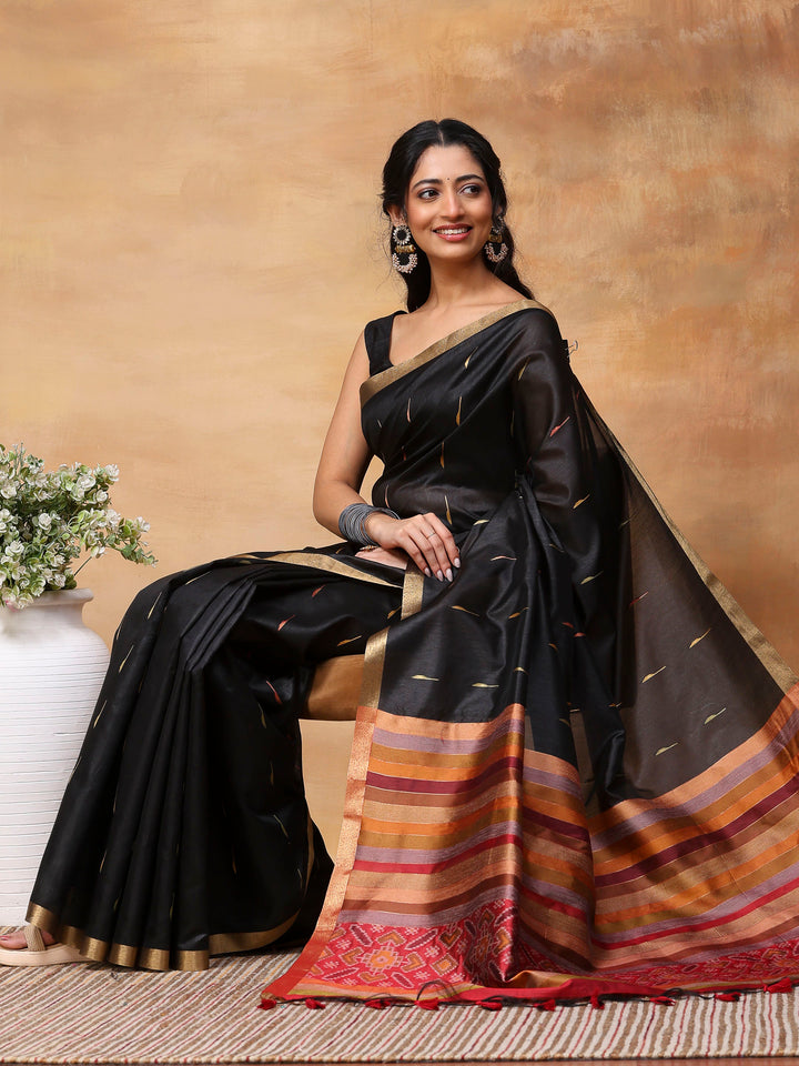 Woven Design Tussar Silk Saree