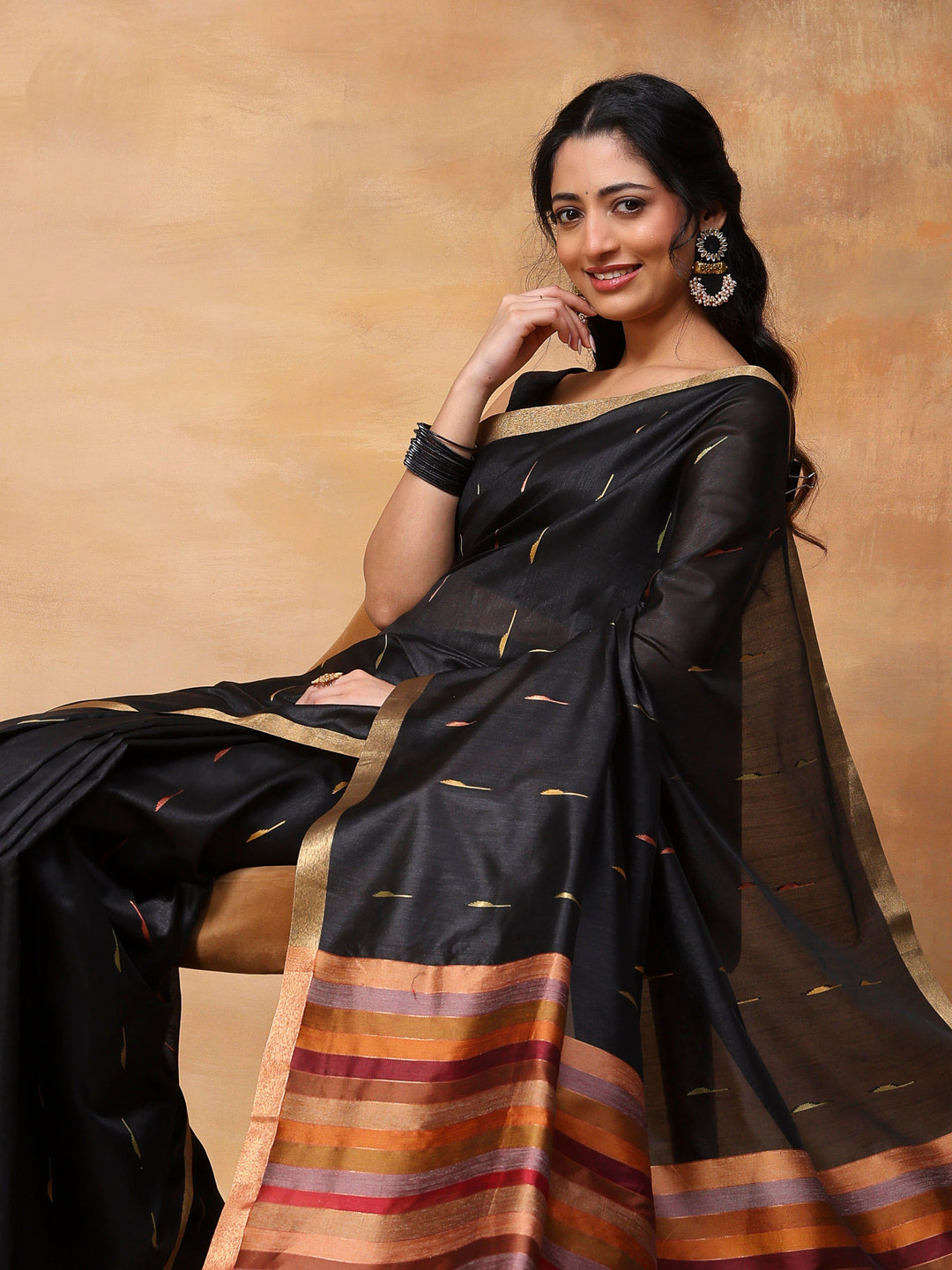 Woven Design Tussar Silk Saree