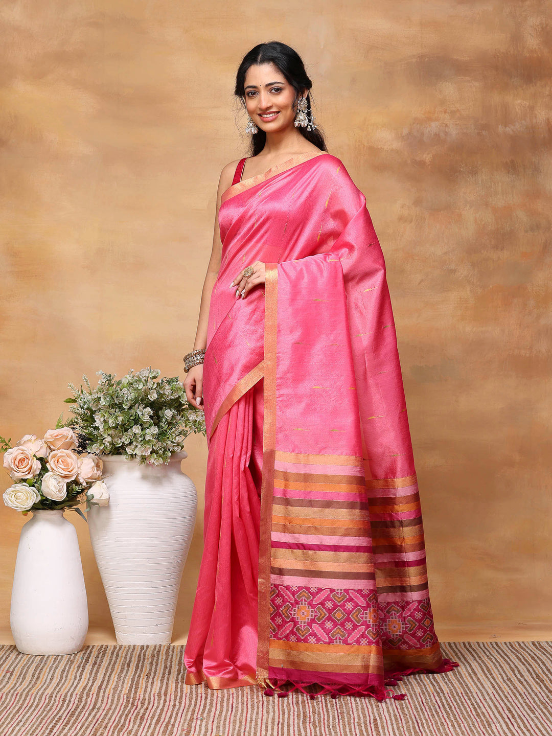 Woven Design Tussar Silk Saree