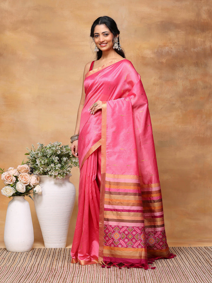 Woven Design Tussar Silk Saree