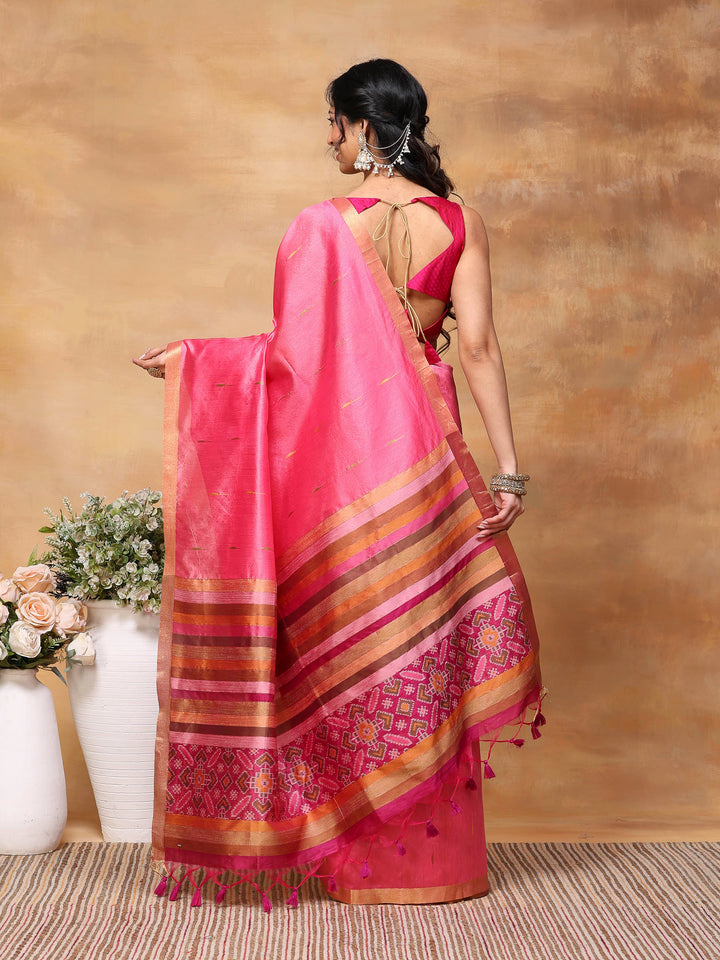 Woven Design Tussar Silk Saree