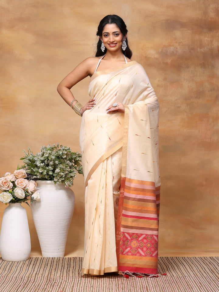 Woven Design Tussar Silk Saree