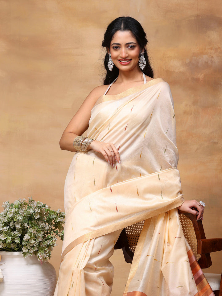 Woven Design Tussar Silk Saree