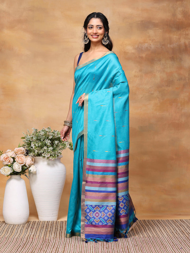 Woven Design Tussar Silk Saree