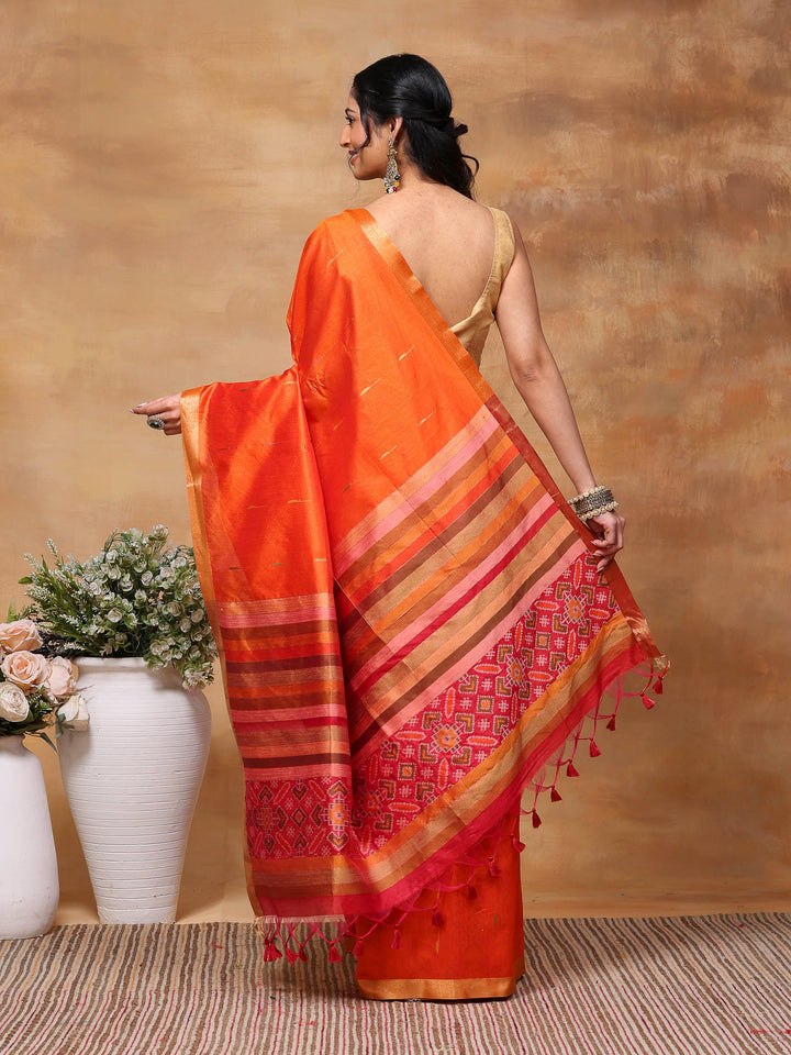 Woven Design Tussar Silk Saree