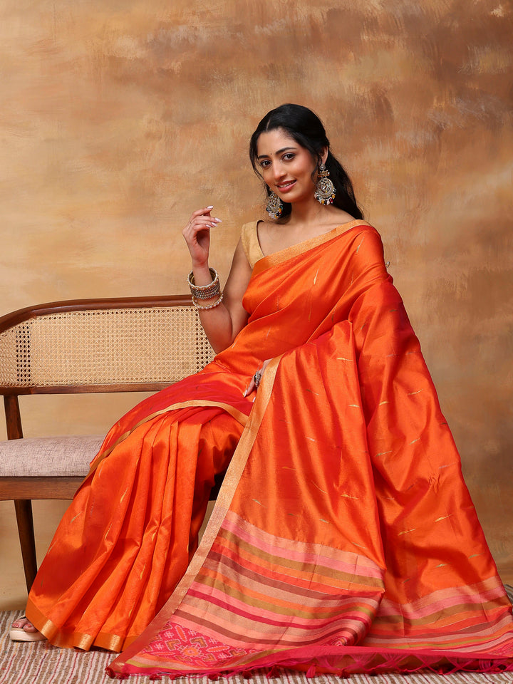 Woven Design Tussar Silk Saree