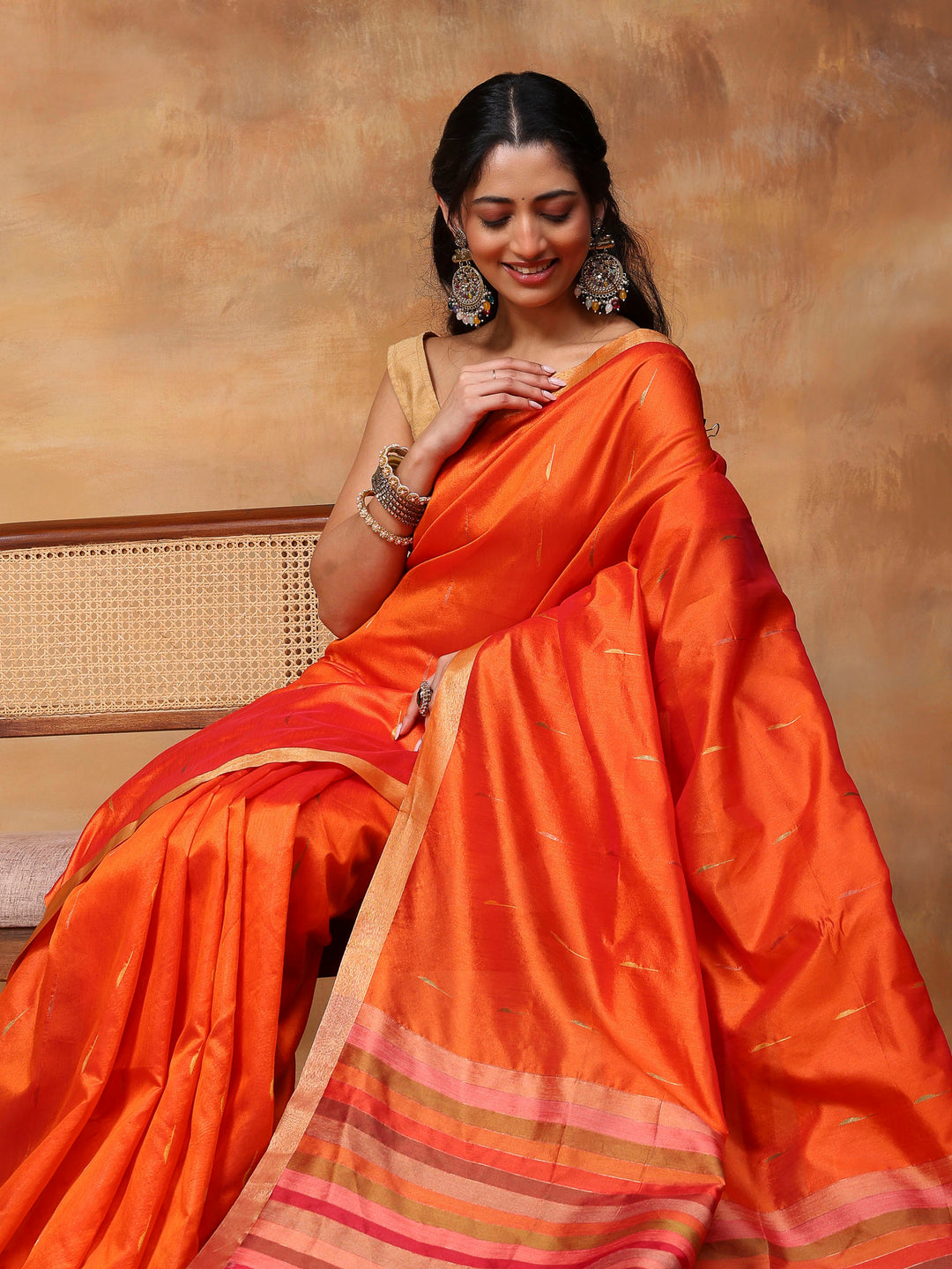 Woven Design Tussar Silk Saree