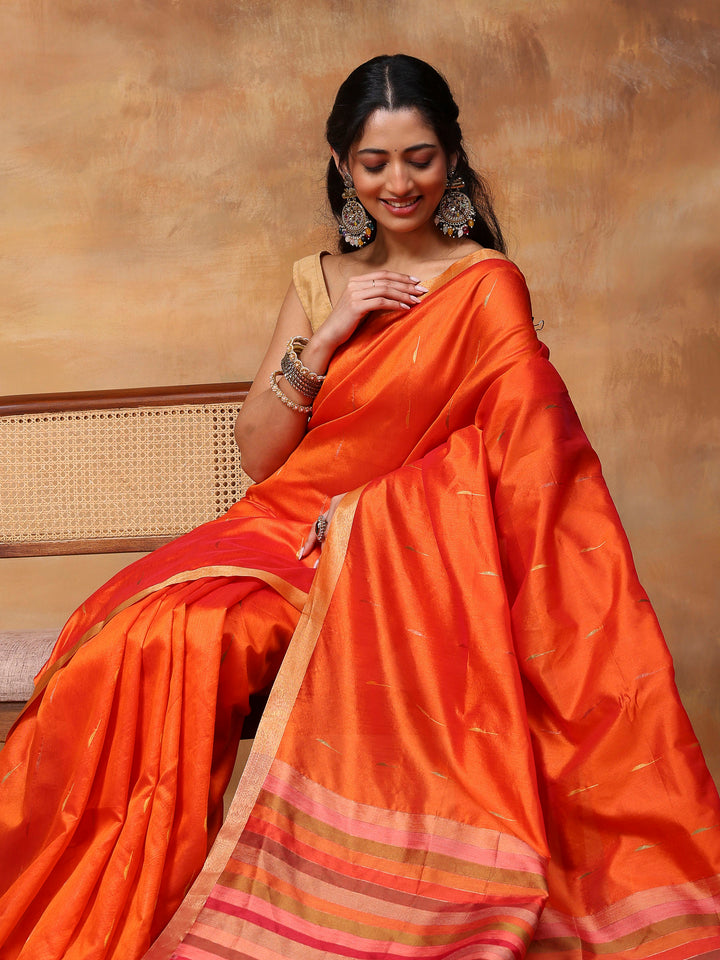 Woven Design Tussar Silk Saree