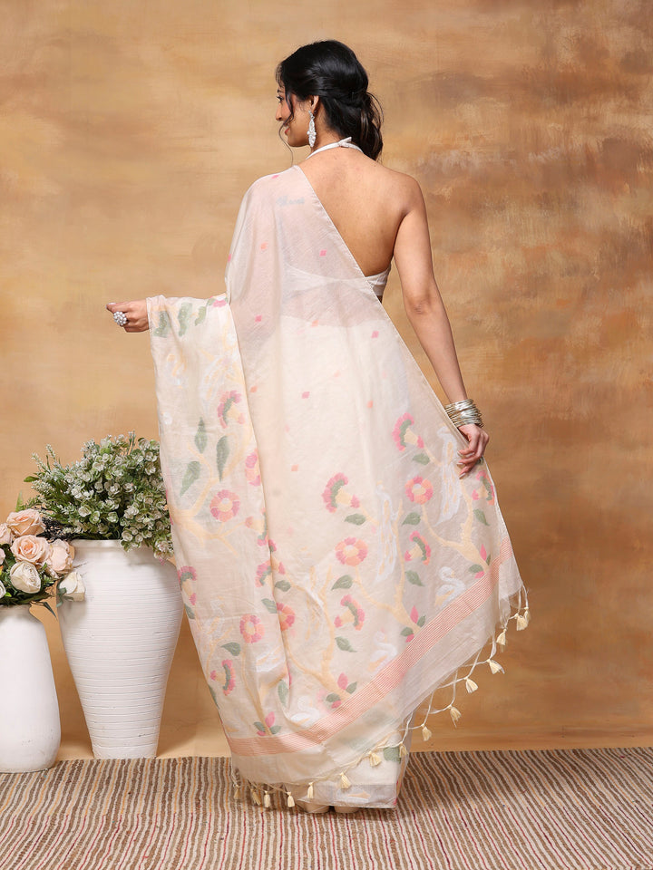 Woven Design Tussar Silk Saree