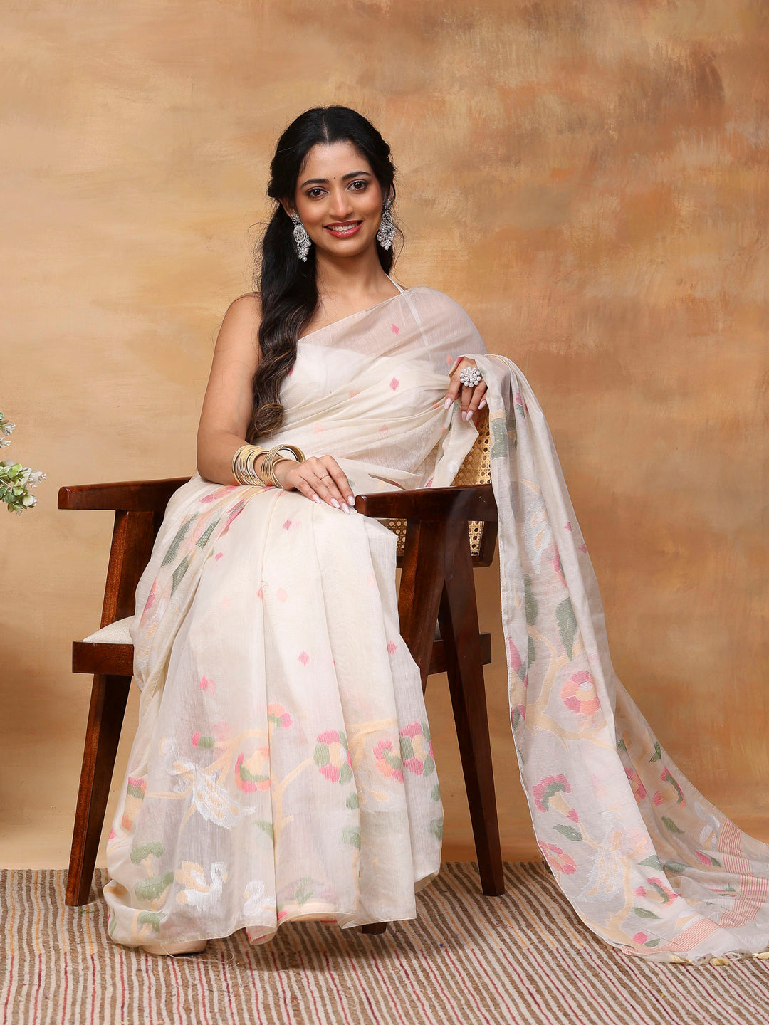 Woven Design Tussar Silk Saree