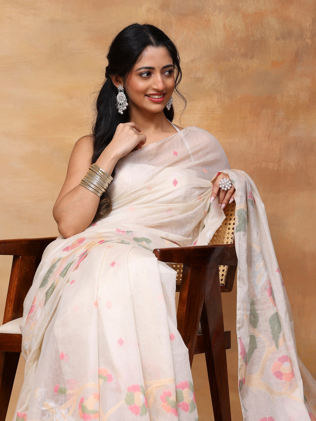 Woven Design Tussar Silk Saree