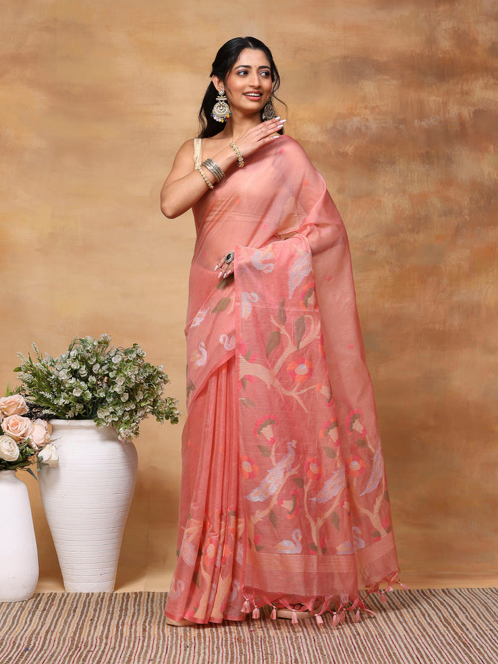 Woven Design Tussar Silk Saree