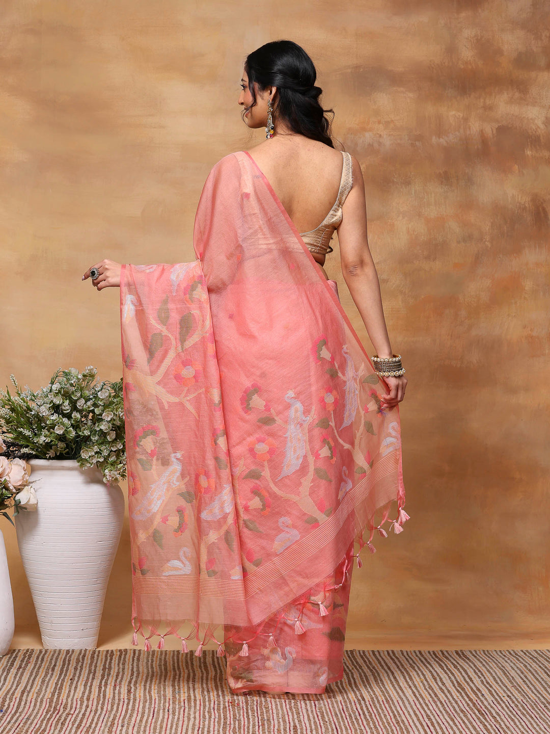 Woven Design Tussar Silk Saree