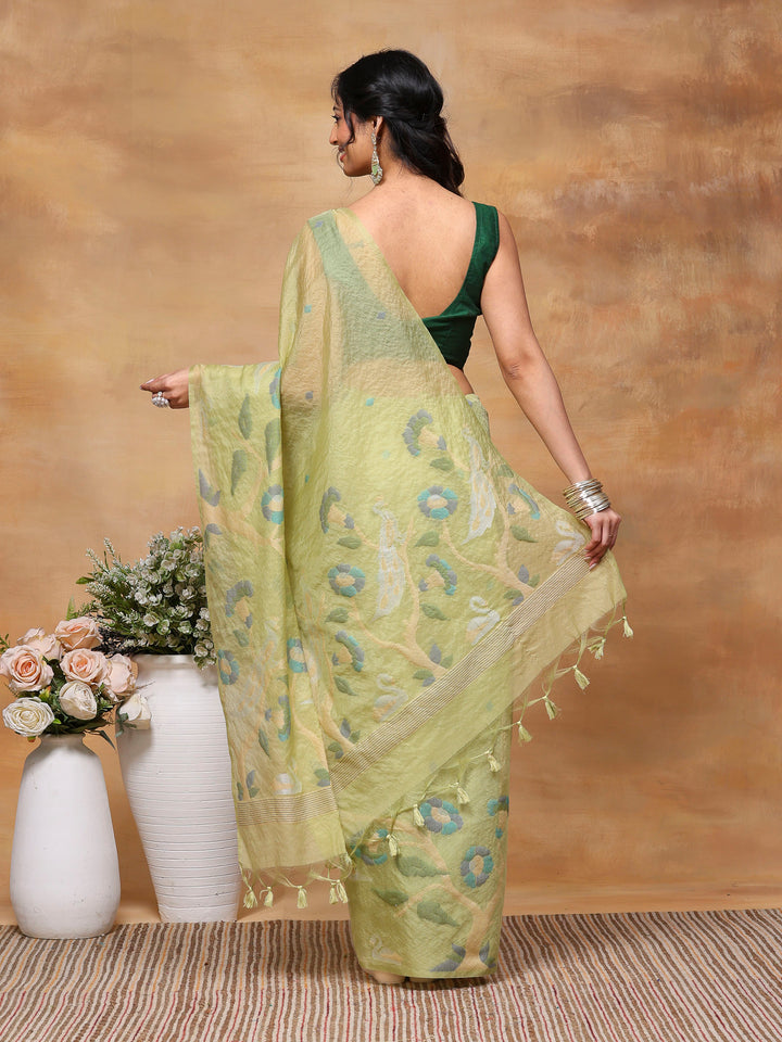 Woven Design Tussar Silk Saree