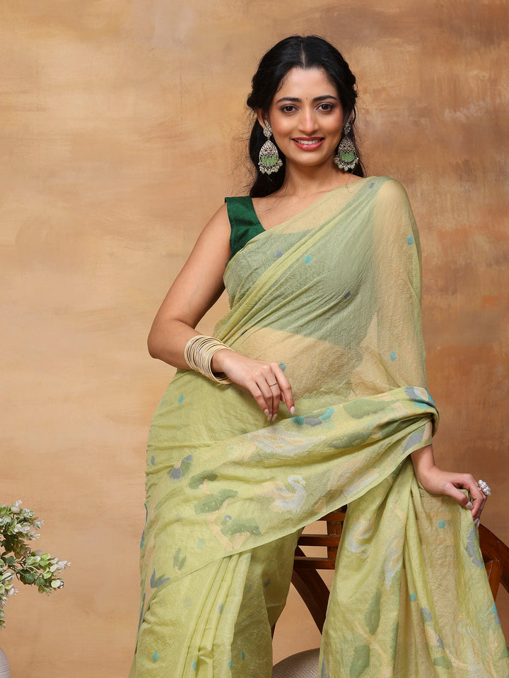 Woven Design Tussar Silk Saree