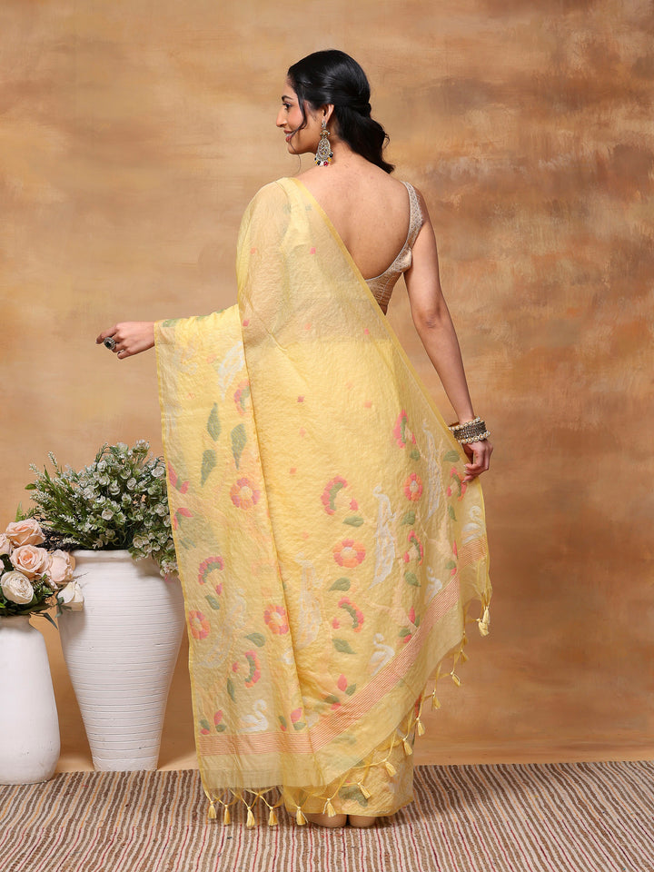 Woven Design Tussar Silk Saree