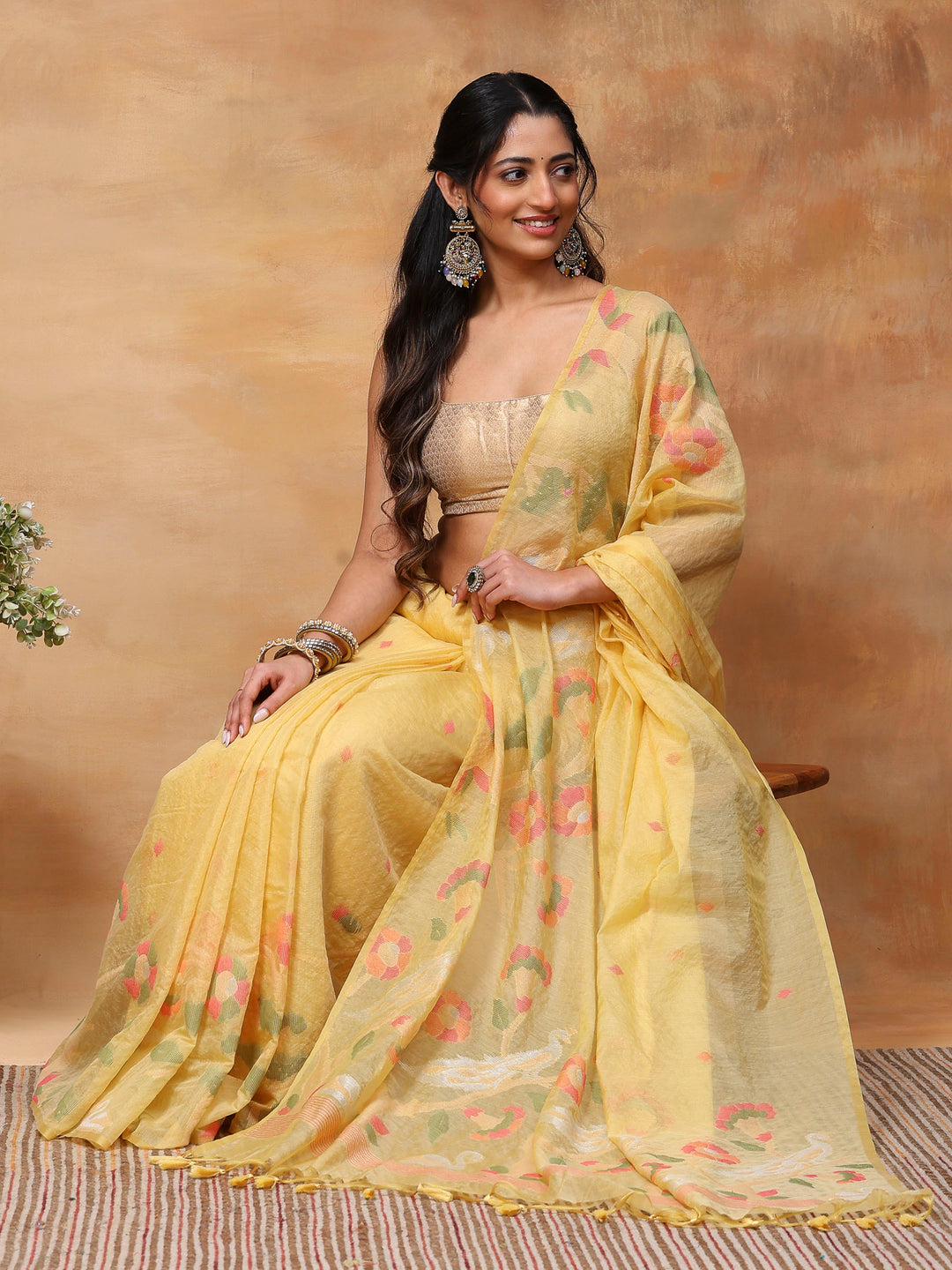 Woven Design Tussar Silk Saree
